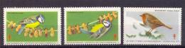 MR533 CINDERELLA FAUNA VOGELS TUBERCULOSEBESTRIJDING TIT BIRDS VÖGEL AVES OISEAUX NEDERLAND 1973+1974 PF/MNH  VANAF1EURO - Fantasie Vignetten