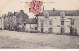 ¤¤  -   1884   -   ORVAULT    -   Un Coin De La Place  -  Hotel Des Voyageurs " Bouvier "     -  ¤¤ - Orvault