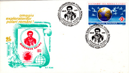 ROMANIANS POLAR EXPLORER, GEORGE NEAMU, SPECIAL COVER, 1972, ROMANIA - Erforscher