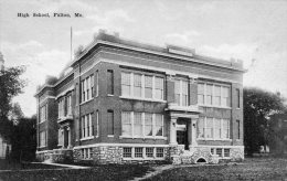 Fulton MO High School 1910 Postcard - Autres & Non Classés