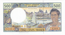 Polynésie Française / Tahiti - 500 FCFP - G.014 / 2010 / Signatures Viennay-Landau-Besse - Neuf  / Jamais Circulé - Territoires Français Du Pacifique (1992-...)