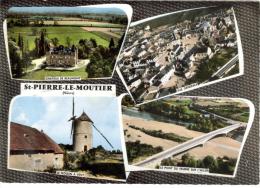 CPSM SAINT PIERRE LE MOUTIER (Nièvre) - 4 Vues - Saint Pierre Le Moutier