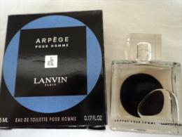 LANVIN" ARPEGE POUR HOMME" MINI EDT  5 ML  VOIR & LIRE !!! - Miniaturas Hombre (en Caja)