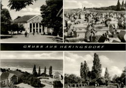 AK Heringsdorf, Kulturhaus, Strand, Gel, 1975 - Usedom