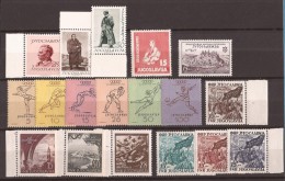 1952 X 693 - 711  JUGOSLAVIJA TITO OLYMPISCHE SPIELE HELSINKI LUX  MNH - Années Complètes