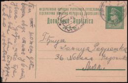 Yugoslavia 1949, Postal Stationery PanÄevo To Mol - Covers & Documents