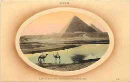 Egypte - Ref A268- Pyramides De Gizé  -carte Bon Etat    - - Piramiden