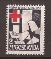 1955 X    JUGOSLAVIJA CROCE ROSSA MEDICINA NURSE INFERMIERE   MNH - Bienfaisance