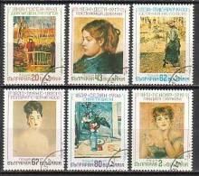 BULGARIA \ BULGARIE - 1991 - Impressionnistes Francais - Gauguin, Degas, Pissaro, Manet, Cezanne, Renoir - 6v-obl. - Impressionisme