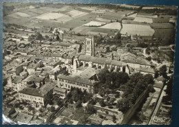 LECTOURE.Vue Panoramique Aérienne Sur Le Centre.Cpsm,neuve,be,plissure Angle Inf D - Lectoure