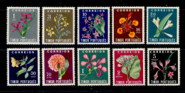 ! ! Timor - 1950 Wild Flowers (Complete Set) - Af. 275 To 284 - MLH - Timor