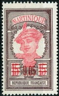 MARTINICA, MARTINIQUE, COLONIA FRANCESE, FRENCH COLONY, 1922, FRANCOBOLLO NUOVO, (MNG), Scott 110 - Ungebraucht