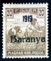 YUGOSLAVIA - UNGARN - CROATIA - BARANYA   - II Typ Ovpt. - *MLH - 1919 - AT - Exist 2000 Copy - Unused Stamps