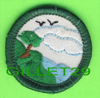 SCOUTISME - ÉCUSSON EN TISSU, SCOUT - PAYSAGE, OISEAUX, NUAGES - - Padvinderij