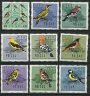 POLOGNE 1966 - Oiseaux - Neuf AVEC Trace Charniere (Yvert 1568/76) - Ongebruikt