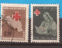 1950  X    JUGOSLAVIJA CROCE ROSSA MEDICINA NURSE INFERMIERE GEOGRAFIA  Used - Beneficenza