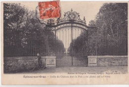 CPA EPINAY SUR ORGE 91 - Grille Du Château Dont Le Parc A été Planté Par Le Notre - Epinay-sur-Orge