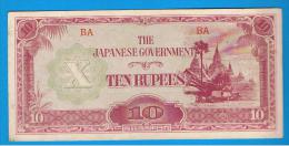 BURMA Ocupacion Japonesa = 10 Rupias ND  P-16 - Myanmar