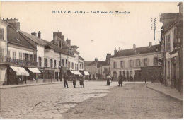 CPA Milly La Place Du Marché 91 Essonne - Milly La Foret