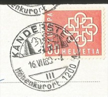 KANDERSTEG Gemmipass Stempel ! 1960 - Kandersteg