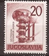 1960 X 927-29   JUGOSLAVIJA  ENERGIA  Atomic Physics  Neutron Generator CROAZIA ZAGREB    MNH - Unused Stamps