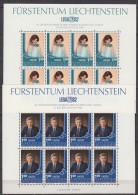 B1961 - LIECHTENSTEIN Yv N°738/39 ** FEUILLE ( Registered Shipment Only ) - Blocks & Sheetlets & Panes