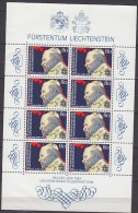 B1966 - LIECHTENSTEIN Yv N°771 ** FEUILLETTE (PLIE, FOLDED) - Blocks & Sheetlets & Panes