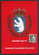 1981 Greenland WIPA Wien Stamp Exhibition Polar Bear Maxicard - Cartes-Maximum (CM)