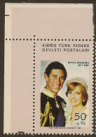 TURKISH CYPRUS 1981 Princess Di Wedding SG 121 UNHM YN234 - Neufs