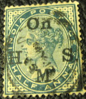 India 1883 Queen Victoria Service 0.5a - Used - 1882-1901 Imperio