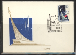 RUSSIA USSR Special Cancellation USSR Se SPEC 1410 Space Day - Locales & Privées