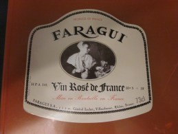 FARAGUI Vin Rosé De Table  De France-Etiquette De Vin Neuf œnographilie œnosémiophilie - Rosés