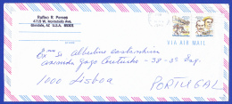 ENVELOPPE -- GLENDALE, AZ USA  TO LISBOA, PORTUGAL  -- CACHET -PHOENIX 30 APR 1980 - 3c. 1961-... Briefe U. Dokumente