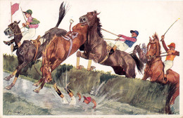 COURSE De CHEVAUX / HORSE RACE - ILLUSTRATION SIGNÉE: SCHÖNPFLUG - 1909 : B.K.W.I. 679-2 - PRINTED In AUSTRIA (o-111) - Schoenpflug, Fritz
