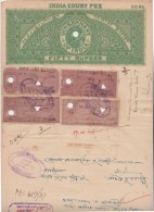 Br India King George V, Fiscal, Revenue, Court Fee, Stamp Paper, Rupees 50, Used, Inde Indien - 1911-35 King George V