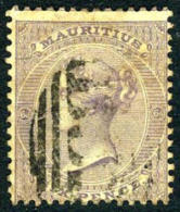 Mauritius #36 Used 6p Lilac Victoria From 1864 - Mauritius (...-1967)