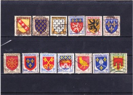 FRANCE LOT  BLASONS  OBLIT  TOUS TB   2 PHOTOS - Collezioni