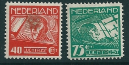 Netherlands Air 1928  SG 371-2 MM* - Poste Aérienne