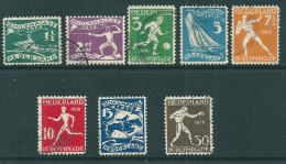 Netherlands 1928 SG 363-370 Used - Unused Stamps