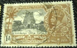 India 1935 King George V Silver Jubilee  Rameswaram Temple Madras 1a - Used - 1911-35 King George V