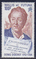 Wallis Und Futuna 1984. Schriftsteller D. Diderot, Mit Büchern (B.1356) - Ungebraucht