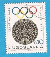 1968 X 35 JUGOSLAVIJA OLYMPISCHE SPIELEN MESSIKO   USED - Beneficenza