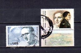 Israel   1988  .-  Y&T  Nº   1046 - 1047 - Used Stamps (without Tabs)