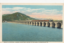 Harrisburg, Rockville Bridge, Largest Stone Arch Bridge In The World, Train - Harrisburg