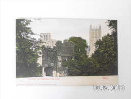 Wells. - Cathedral And Gateway From Lawn. - Wells