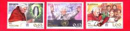 VATICANO - 2009 - NUOVO - MNH - Viaggi Del Papa Nel 2008  - Serie Completa - Unused Stamps