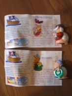 KINDER SURPRISE 2005 LES PIRAMOLLIS - N° S-1 / S-2 CAPITAINE COQUILLE & PIRAMIRAL + BPZ - ETAT COMME NEUF - Lots