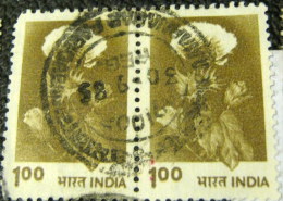 India 1979 Cotton Flower 1.00 X2 - Used - Usati