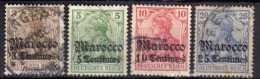 Deutsche Post In Marokko Mi 34-37, Gestempelt [170613VI] @ - Deutsche Post In Marokko