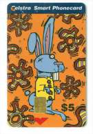 AUSTRALIE 5$ TELSTRA  LAPIN DATE 112001 - Lapins